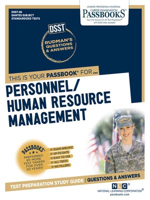 cover image of PERSONNEL/HUMAN RESOURCE MANAGEMENT